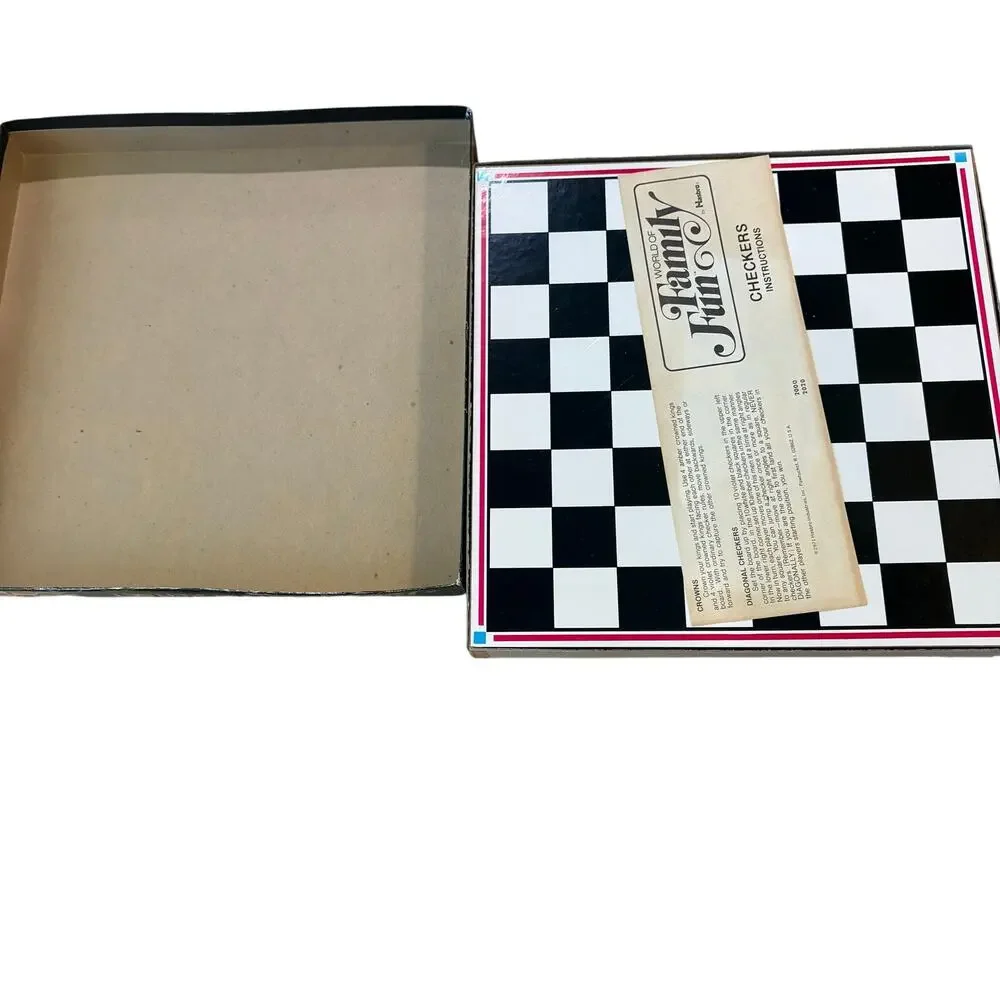 Vintage 1973 Board Game Lot - Hasbro Checker Set & Deluxe Backgammon Retro‎ 70s